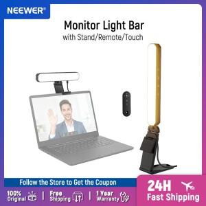 NEEWER 베이직 6W 모니터 라이트 바 (리모컨/터치 컨트롤 포함) 컬러 디밍 가능 LED 데스크 램프 (화상 회