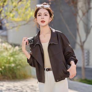 여성 가죽 재킷 코트 봄 캐주얼 빈티지 상의