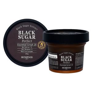 스킨푸드 블랙슈가 퍼펙트 에센셜 스크럽 2X 210g 얼굴각질제거제