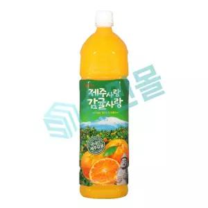 롯데칠성음료 제주사랑 제주감귤 1.5L x 6개입