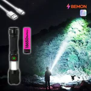 슈퍼 줌 써치 라이트 레이저 1 LED 충전식 후레쉬 1.2km 조사거리