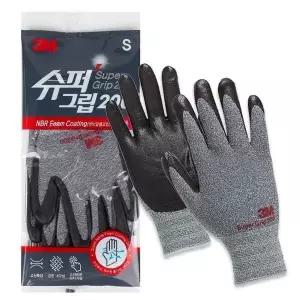 3M AP43WT27 슈퍼그립200 코팅장갑S (그레이) 학용품 문구