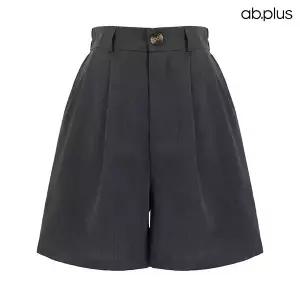 [ab.plus] 핀턱 밴딩 숏 슬랙스 팬츠 (LSA3MP34A)