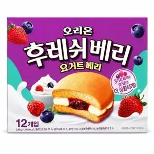 [웰빙창고] 오리온 후레쉬베리 요거트베리 336g x 8개