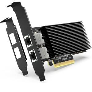 10GBPS 듀얼 RJ45 포트가 있는 10G PCI-E 네트워크 카드 인텔 X540-T2 컨트롤러 PCI EXPRESS X8 X16과 호환되는 VIMIN 10GB 이더넷 어댑터 WINDOWS / SERVER LINUX VMWARE 지원