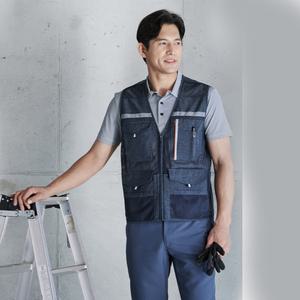 [지벤종합상사] ZB-V1823 [작업복, 단체복, 근무복, 춘추복, 수납, 메쉬, 통기성, 베스트, 조끼]