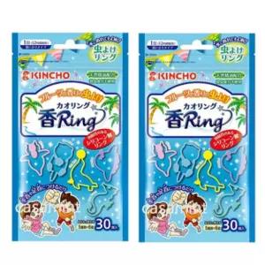 킨초 유아 모기 퇴치 팔찌 야외 여름 블루 30개입 X2