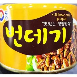 번데기통조림 번데기깡통 번데기캔 계란 유동 번데 130g X48