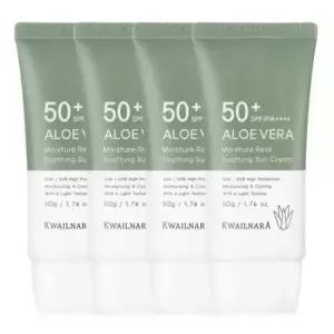 테온셀 알로에 모이스처 선크림 50ml x 4개 SPF50+ PA++++ 논나노 무기자차