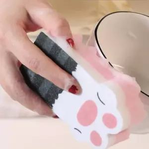 고양이발톱 스펀지 수세미 스펀지 야옹이 고양이 부드러운 발