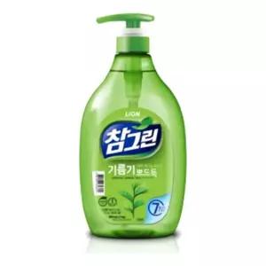 (녹차)(1종세제)(1kg)(펌프용) 참그린 주방세제/기름때/제거제/주방/세제/설거지/부엌/다용도/주방/과일