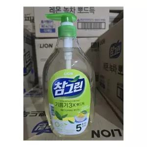 참그린 주방세제 기름기뽀드득1kg 펌프용주방세제 가정용세제 식기세제 설