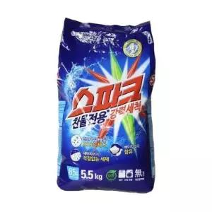 대용량세제 리필형 스파크 세탁세제 가루세제 베이킹소다 리필 5.5kg