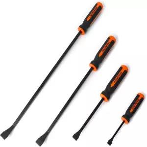 Cenforge 4-PC 프라이 바 세트 헤비 듀티 두꺼운 스트라이크 캡 핸들 자동차 및 정비 핸드 툴