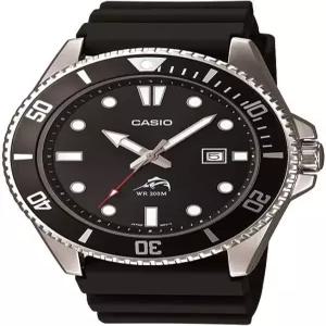 Casio 남성용 MDV106-1AV 200M 블랙 다이브 시계(MDV106-1A)