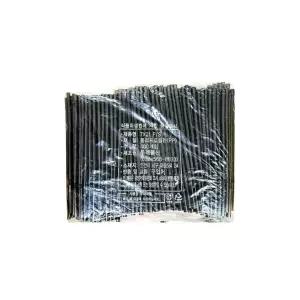 일회용 자바라 스트로우 검정색 7x210mm 400개입 빨대/검정/주름/커피/긴/플라스틱/굵은/일자/개별/포장/스