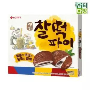 간식 롯데제과 명가 찰떡파이 X 350g 4개