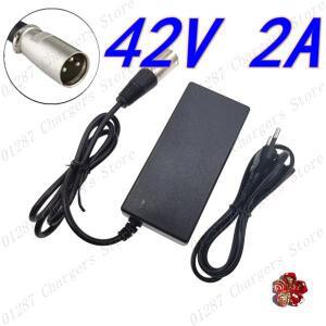 36V 충전기 42V 2A 자전거 리튬 배터리 3핀 XLR 소켓/커넥터가 있는 팩용