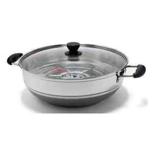 퀸센스 인덕션 찜기 찜냄비 찜통 채반 찜솥 1단 34cm