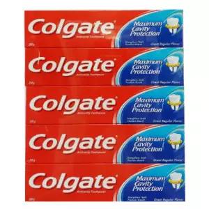 [2508CO(생활용품(세안/구강용품))]COLGATE 콜게이트 그레이트 레귤러치약 250G X 5개