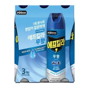 에프킬라 모기약 에어로졸 무향 500ml 3개