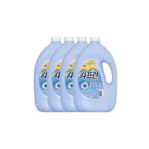 기분좋은향기 샤프란섬유유연제 프레쉬아로마3.1L 4개