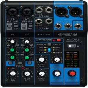 야마하 MG06X 6입력 콤팩트 스테레오 믹서 이펙트 포함