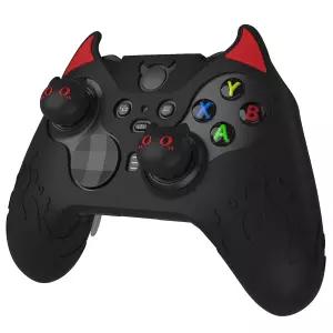 Xbox 엘리트 무선 컨트롤러 시리즈 2용 플레이바이탈 귀여운 악마 실리콘 케이스 커버 엄지 그립 캡이 있는