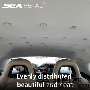 SEAMETAL 40pcs 자동차 인테리어 지붕 버클 헤드 라이너 천장 고정 나사 케어 패브릭 리벳 캡