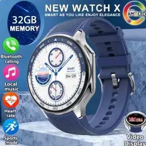 OPPO Watch X 블루투스 통화 스마트워치 AMOLED HD 방수 남성용 스포츠 시계 3D 비주얼 서라운드 4GB RAM