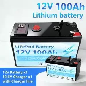 12V 100Ah LiFePO4 배터리 딥 사이클 6000 태양광 가정용 RV 보트 POWER LOGIC 공급용