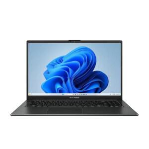 ASUS 비보북 Go 15.6인치 FHD 슬림 노트북, AMD Ryzen 3 7320U 쿼드 코어 프로세서, 8GB DDR5 RAM, 256GB SSD, 윈도우 11 홈, 고속 충전, 웹캠 쉴드, 군용 등급 내구성, 블랙, E1504FA-AB34