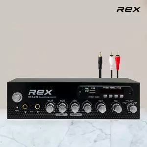 렉스 REX-202 블루투스앰프 매장용앰프 2채널 200W 업소용 음악감상용