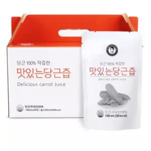 김재식헬스푸드 건강 당근즙 착즙 선물 100ml 30팩