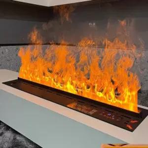 가습 벽난로 불멍 3d 입체 거실 팬션 장식 연기 화로 수증기 모닥불 램프 벽난로가습