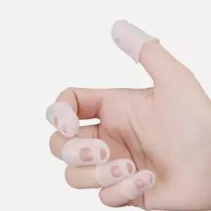슬림 실리콘 골무 사무용 바느질 손가락 핑거코트 골무 쇠골무 가죽골무 고무골무