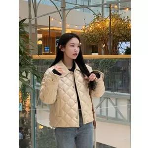 [롯데백화점]씨씨콜렉트 코듀로이 배색 퀼팅 경량 다운 C261PSG801