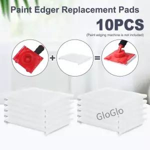 10Pcs Paint Eer Replacement Pads lon Dense Bristles Corner Painter Resilient Trim Painting Tool for