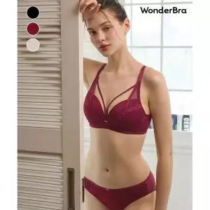 [NS홈쇼핑][Wonderbra] 하트핏 에디션 노와이어 브라팬티 세트 모음[36066198]