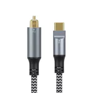 Coms USB-C타입 to SPDIF 오디오 변환 광 케이블 1.2M IK131