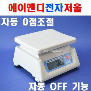 에이앤디 단순중량저울 KB-5000 최대 5kg 2g 표시 4402136 전자저울