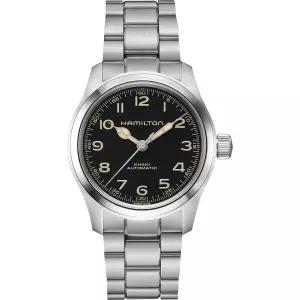 해밀톤 Khaki Field Murph 블랙 다이얼 자동 38mm Men 시계 [세금포함] [정품] H70405130 손목시계 명품시