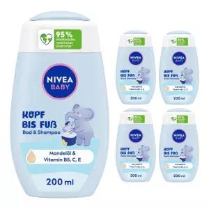 NIVEA Baby 독일 니베아 베이비 바스 앤 샴푸 200ml 5팩