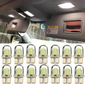 자동차 인테리어 램프 T10 194 168 W5W COB 4 SMD LED CANBUS 실리카 밝은 흰색 클리어런스 번호판 전구