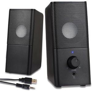 ottosing PC 스피커 - 볼륨 컨트롤이 /데스크톱 데스크탑 스피커, /태블릿 3.5mm 게이밍 PC용 멀티미디어가 /휴대폰용 노트북 Aux 전원 USB 있는 컴퓨터