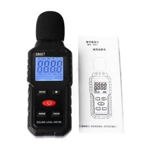 LCD 사운드 레벨 미터 소음 측정기 디지털 디스플레이 백라이트 화면 데시벨 휴대용 SPL S8607
