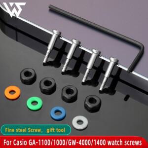 watch screw For Casio GA-1100/1000/GW-4000/1400 gasket and rubber ring accessories+ give tool