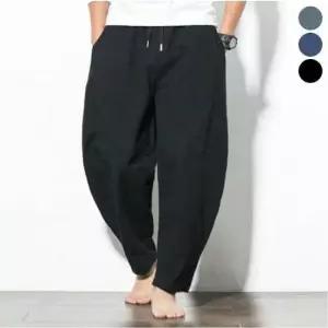 편한면바지 남자 배기팬츠 루즈핏 밴딩 캐주얼 항아리 바지 3색