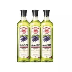 사조해표 포도씨유 오일 튀김 볶음 기름 900ml 3개