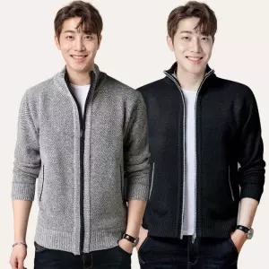 [스타일하우스](스타일하우스)가디건 카디건 CD 남성 지퍼 하프넥 기모 풀집업 니트자켓